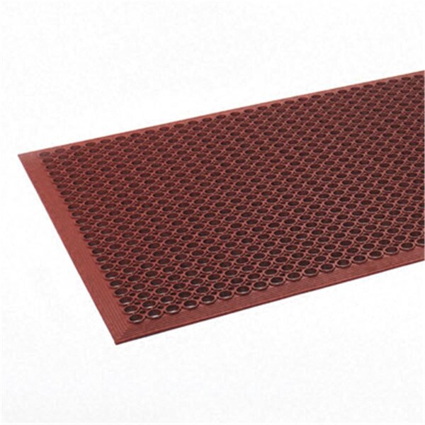 Crown Safewalk-Light Heavy-Duty Antifatigue Mat- Rubber- 36 x 60- Terra Cotta - WSCT35TC