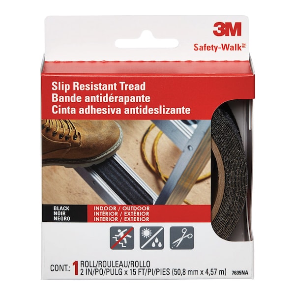 3M 3M Safety-Walk Black Step and Ladder Tread Tape 2 in. W X 15 ft. L 1 pk - 610B-R2X180