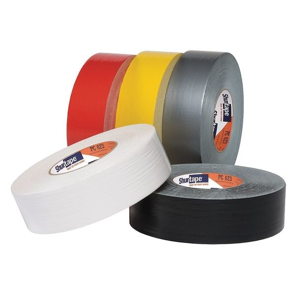 Shurtape Duct Tape, 11.5 mil, Yellow, PK24 - PC 623