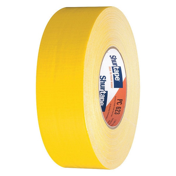 Shurtape Duct Tape, 11.5 mil, Yellow, PK24 - PC 623