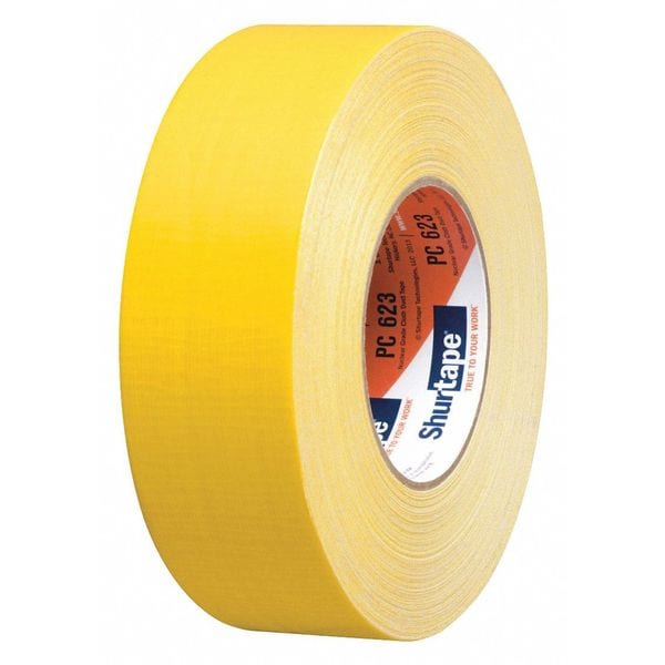 Shurtape Duct Tape, 11.5 mil, Yellow, PK24 - PC 623