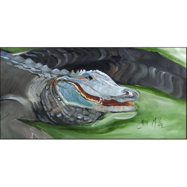 Carolines Treasures Alligator Smiles Indoor & Outdoor Runner Mat, 28 x 58 in. - CA77287