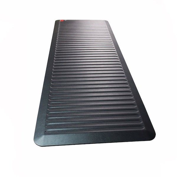 Floortex Antifatigue Mat, 23 in L x 67 in W, .90 in Thickness, Black - FLRFCA2471XVBK