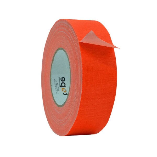 Wod Tape GTC12F Gaffer Tape Fluorescent Orange 2 in. X 60 ft., 20PK - WOD GTC12F-02500-20-60-FOR