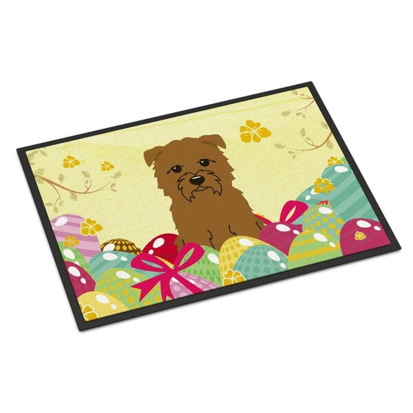 Carolines Treasures 18 x 27 in. Easter Eggs Glen of Imal Tan Indoor or Outdoor Mat - BB6060MAT