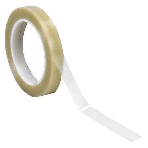3M Vinyl Tape, 5.2 Mil, 1/2"x36 yds., Clear, PK3 - T9634713PKC