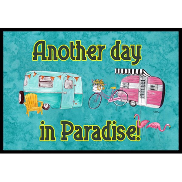 Carolines Treasures Another Day In Paradise Indoor Or Outdoor Doormat- 24 x 36 in. - 8758JMAT