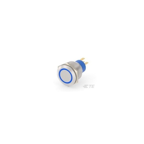 Alcoswitch AV22 SPM 0.4VA ANILLO MÓVIL LED AZUL 12V - AV2210E712R04