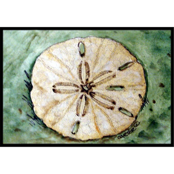 Carolines Treasures Sending Sand Dollars Back To Sea Indoor and Outdoor Mat- 24 x 36 in. - PJC1117JMAT