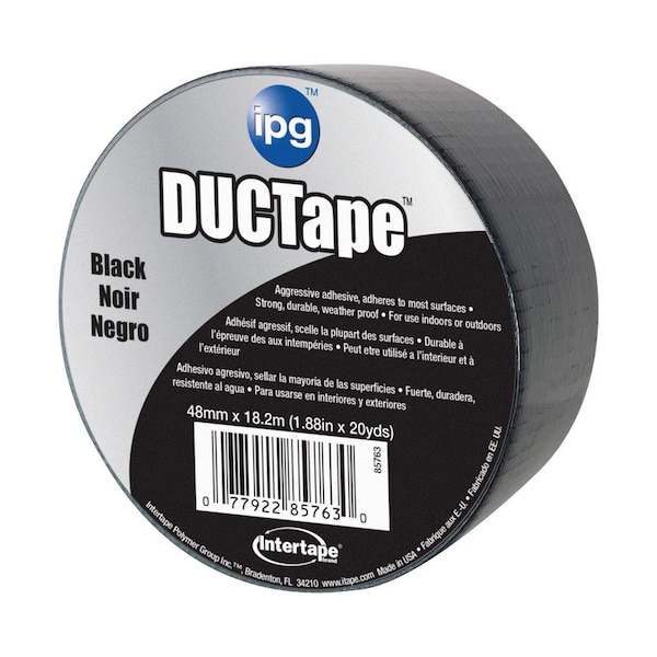 Intertape IPG JobSite 1.88 in. W X 20 yd L Black Duct Tape - 6720BLK