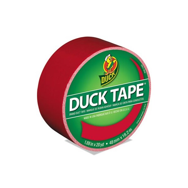 Shurtech Brands Duck, COLORED DUCT TAPE, 3in CORE, 1.88in X 20 YDS, RED - 1265014