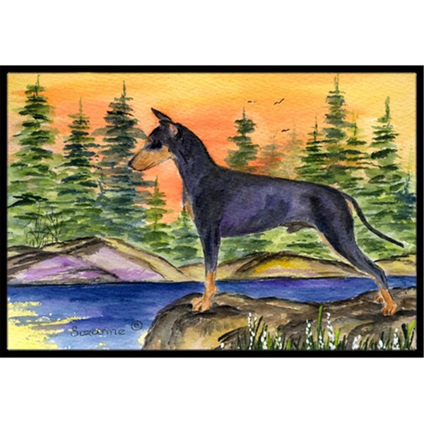 Carolines Treasures 18 x 27 in. Manchester Terrier Indoor Outdoor Doormat - SS8419MAT