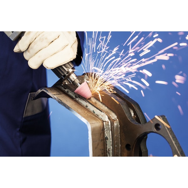 Pferd A5 Vitrified Mounted Point 1/4" Shank - Aluminum Oxide 30 Grit STEEL - 31040