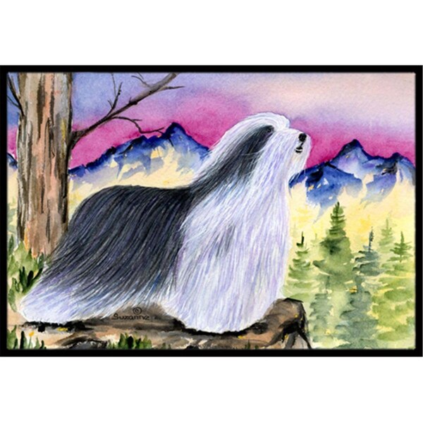 Carolines Treasures Bearded Collie Doormat - 24 x 36 in. - SS8338JMAT