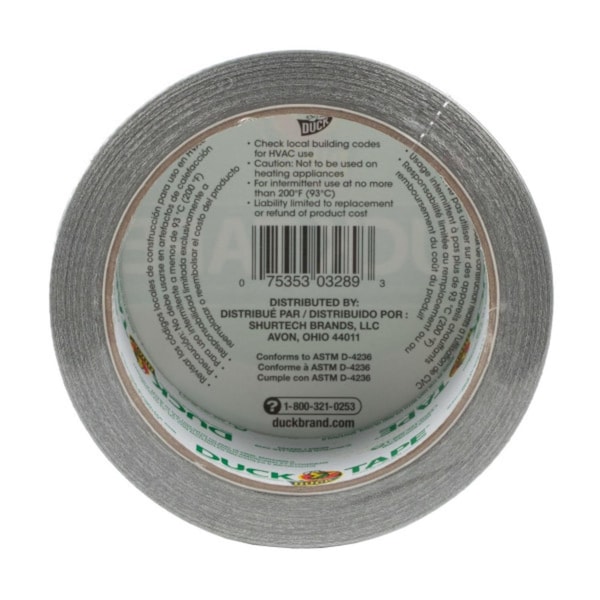 Duck Brand Duck 1.88 in. W X 15 yd L Chrome Solid Duct Tape - 1303158