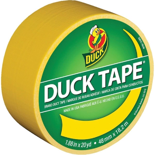 Duck Brand Duck Tape 1.88 In. x 20 Yd. Colored Duct Tape, Yellow - 1304966