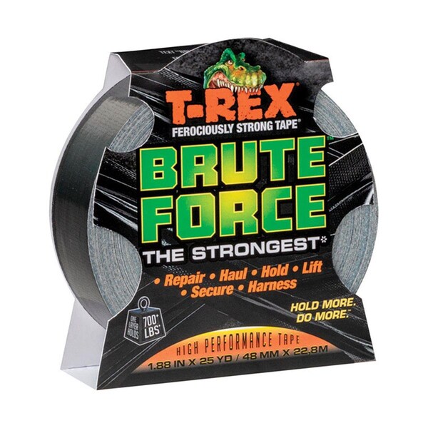 T-Rex Products T-Rex  Brute Force 1.88 in. x 25 Yards Black Duct Tape - T-5774