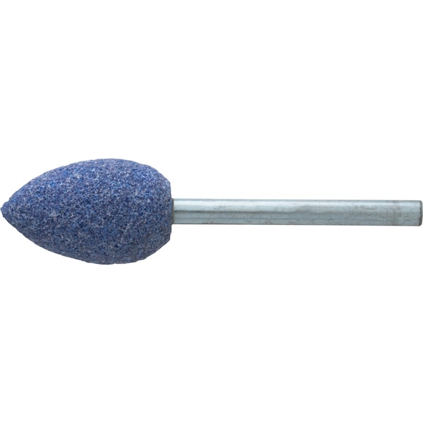 Pferd B42 Vitrified Mounted Point 1/8" Shank - Ceramic oxide 80 Grit TOUGH - 30054