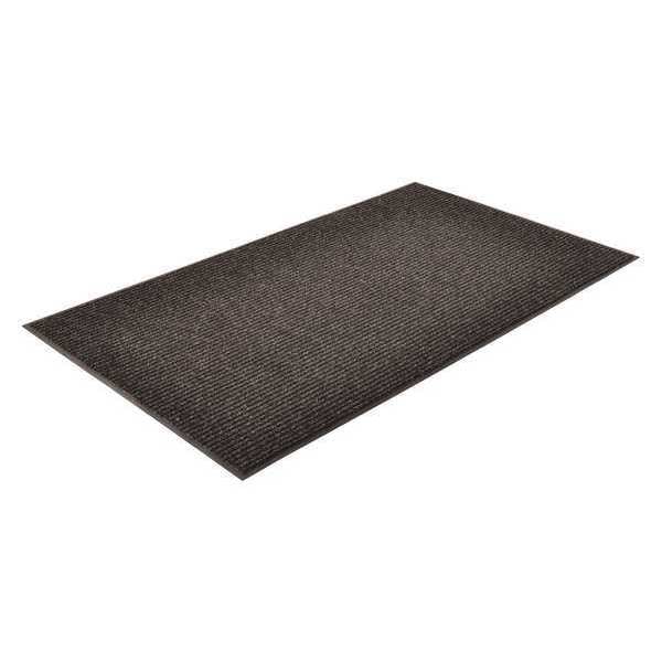 Notrax Entrance Mat, Polypropylene, 3/8 in Thick, Charcoal, 4 ft W x 20 ft L - 117S0420CH