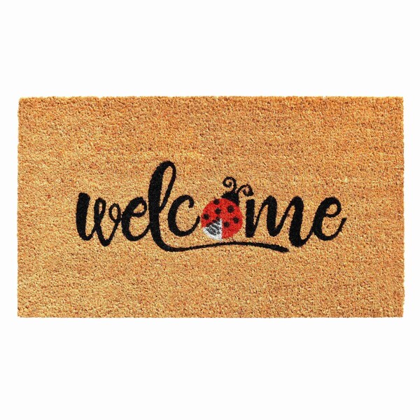 Calloway Mills Entrance Mat, Coir, Natural, Black, Red - 104891729