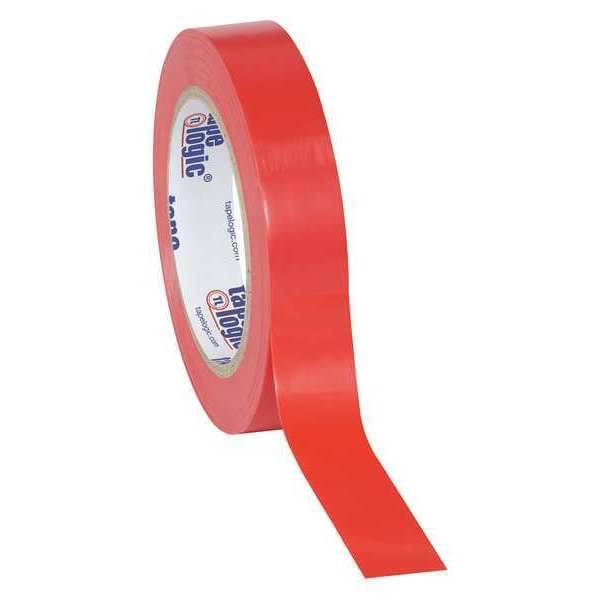 Partners Brand Tape Logic Solid Vinyl Safety Tape, 6.0 Mil, 1" x 36 yds, Red, 48/Case - T9136R