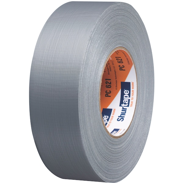 Shurtape Duct Tape, 48mm x 55m, Silver, PK24 - PC 621 SIL-48MM X 55M-24 RLS/CS