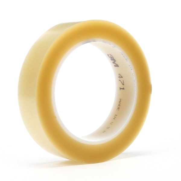 3M Vinyl Tape, 5.2 Mil, 3"x36 yds., Clear, PK12 - T968471C