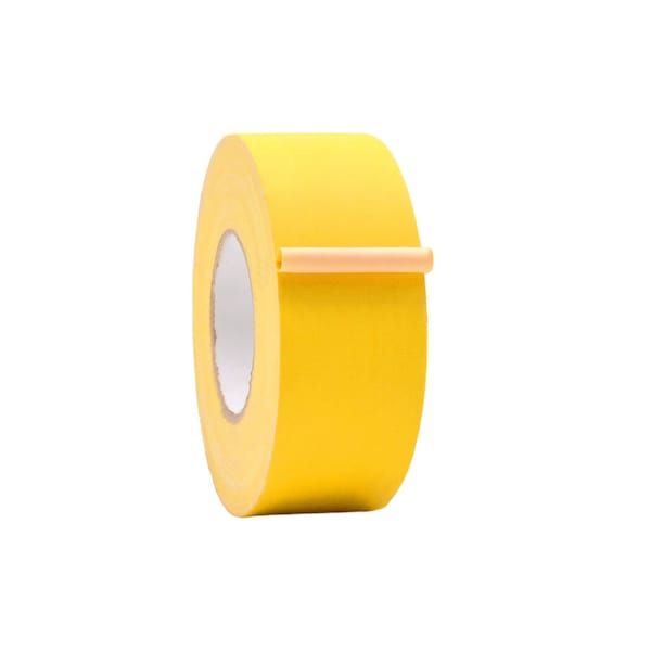 Wod Tape GTC12 Gaffer Tape Low Gloss Finish Film 3 in. X 60 ft. Yellow, 16PK - WOD GTC12-03000-16-60-YEL