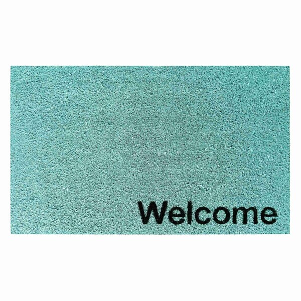 Calloway Mills Entrance Mat, Coir, Cyan, Black - 106261729WELC