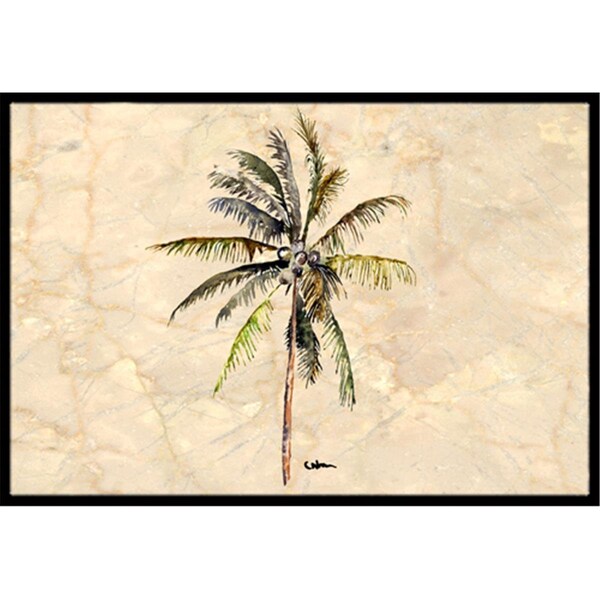 Carolines Treasures 18 x 27 In. Palm Tree Indoor or Outdoor Mat - 8482MAT