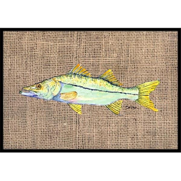 Jensendistributionservices 24 x 36 in. Fish - Snook Indoor Or Outdoor Doormat - MI54579