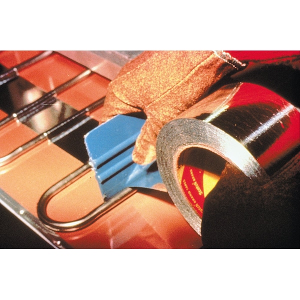 3M Aluminum Foil Tape, 4.6 Mil, 1"x60 yds., Silver, PK36 - T965425