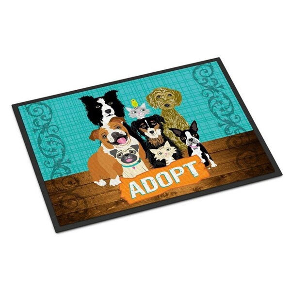 Carolines Treasures Adopt Pets Adoption Indoor or Outdoor Mat, 24 x 36 in. - CA79210