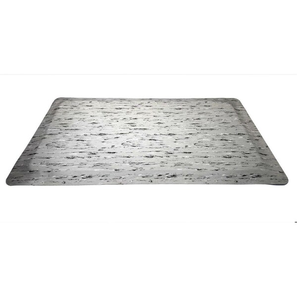 Rhino Mats Antifatigue Mat, 10 ft L x 2 ft W, 1/2 in Thickness, Vinyl, Gray - TT-24120G-12
