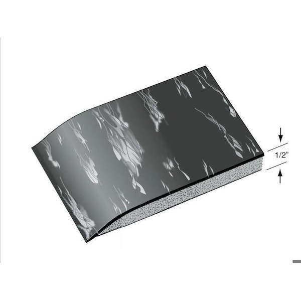 Rhino Mats Antifatigue Mat, 10 ft L x 2 ft W, 1/2 in Thickness, Vinyl, Gray - TT-24120G-12