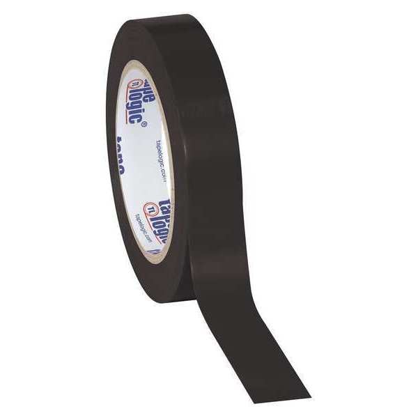 Partners Brand Tape Logic Solid Vinyl Safety Tape, 6.0 Mil, 1" x 36 yds, Black, 48/Case - T9136BL