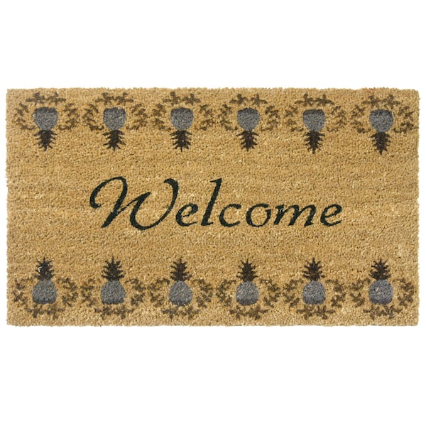 Rubber-Cal "Tropical Pineapple" Doormat, 18 by 30-Inch - 10-106-061