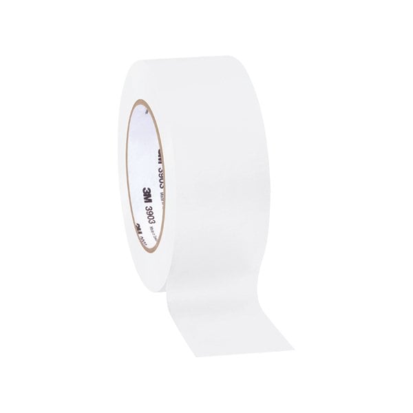 3M 2'' x 50 yds. White 3M 3903 Duct Tape, 3PK - T98739033PKW