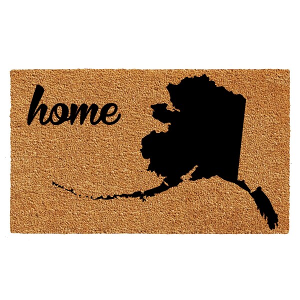 Calloway Mills Entrance Mat, Coir, Natural, Black - 105501830