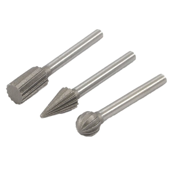 Forney Mini-Rotary File Set with 1/8 in Shaft, 3 Piece - 60224