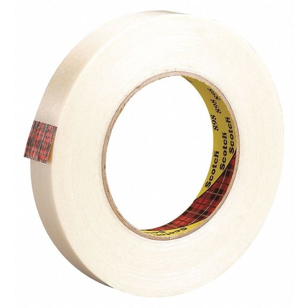 Scotch 3M 898 Strapping Tape, 6.6 Mil, 3/4" x 60 yds., Clear, 6/Case - T9148986PK