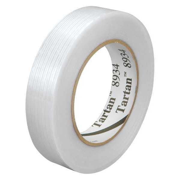 Tartan 3M 8934 Strapping Tape, 4.0 Mil, 1" x 60yds., Clear, 12/Case - T915893412PK