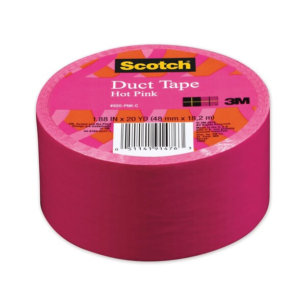 Scotch Duct Tape, 1.88in x 20 yds, Hot Pink - 920-PNK-C