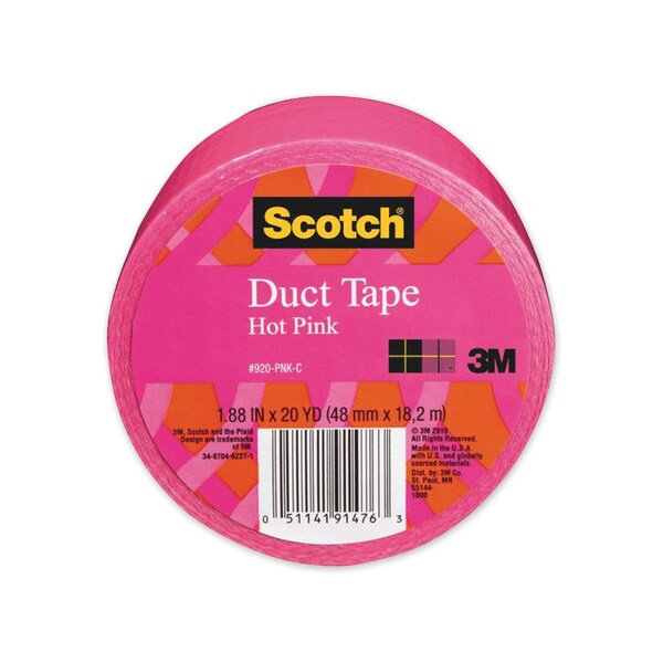 Scotch Duct Tape, 1.88in x 20 yds, Hot Pink - 920-PNK-C
