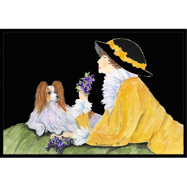 Carolines Treasures 24 x 36 in. Papillon Indoor Or Outdoor Mat - SS8633JMAT