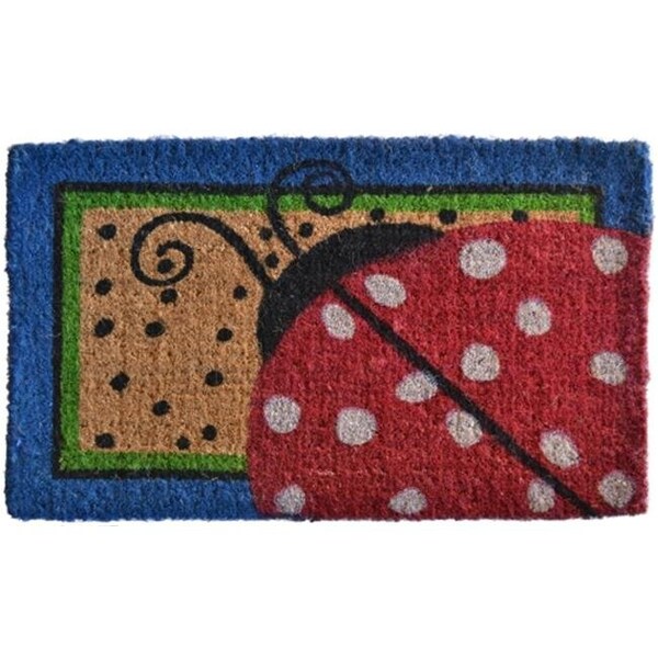 Imports Decor Inc Imports Decor 330BCM Ladybug Dots Doormat - 330BCM