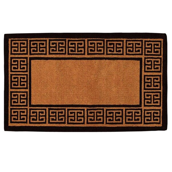Calloway Mills 18 x 30 x 1.5 in. The Grecian Rectangular Doormat Natural & Black - 180091830NP