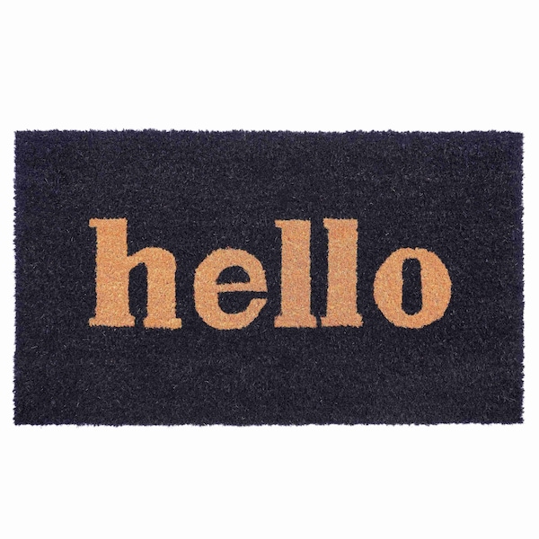 Calloway Mills Entrance Mat, Coir, Black, Natural - 100211729BNB