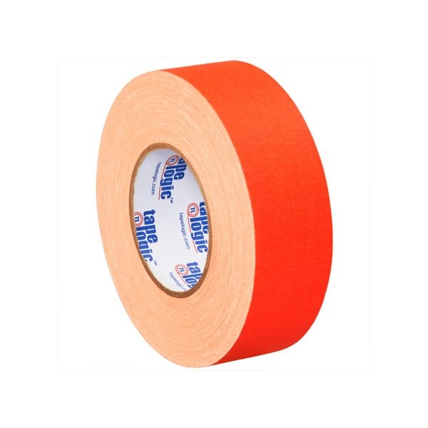 Tape Logic 2'' x 50 yds. Fluorescent Orange Tape Logic 11 Mil Gaffers Tape, 3PK - T9874FOR3PK