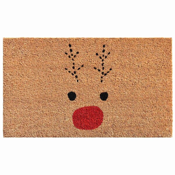 Calloway Mills Entrance Mat, Coir, Red, Black - 105011729
